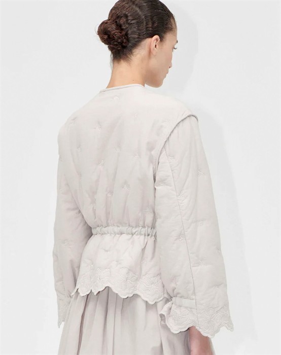 Gathered Tie Jakke - Wild Quilted Flowers